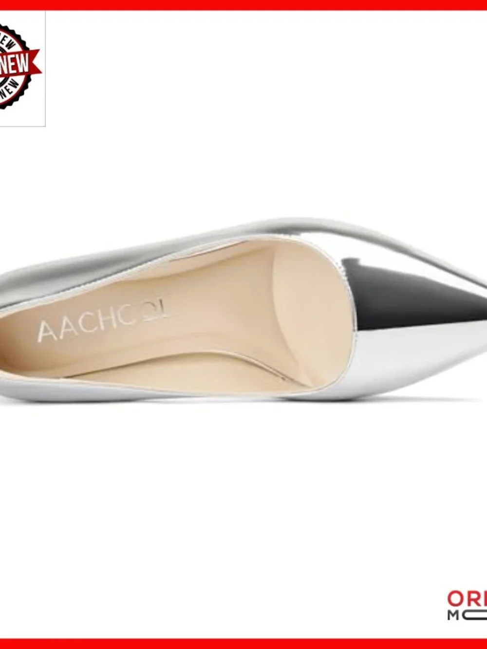 Mid Chunky Block Heel Pointed Toe Pumps Patent Leather Slip On Dress Shoes